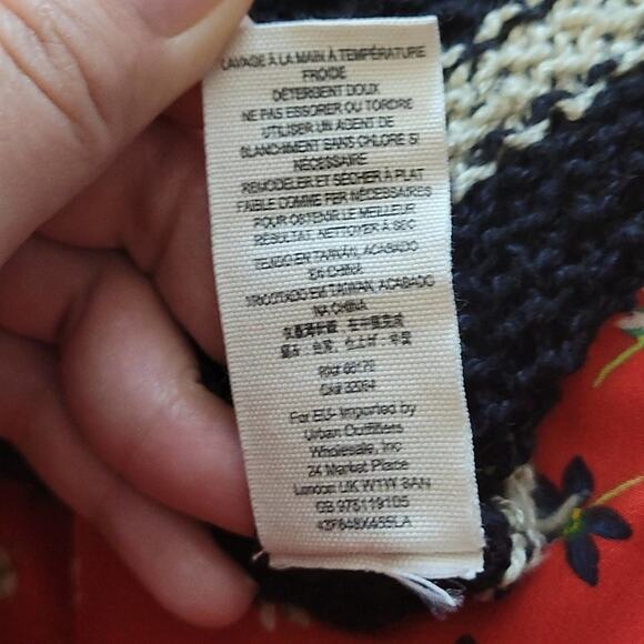 Free people circle back striped cardigan cream - Picture 7 of 9